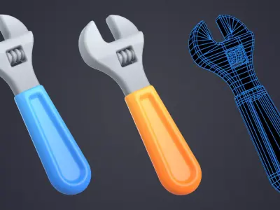 Tools Pack Low-poly 3D model purchase