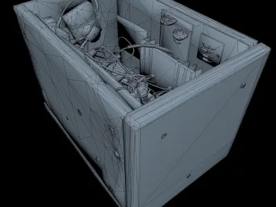 Power Supply Low Poly Low-poly 3D model