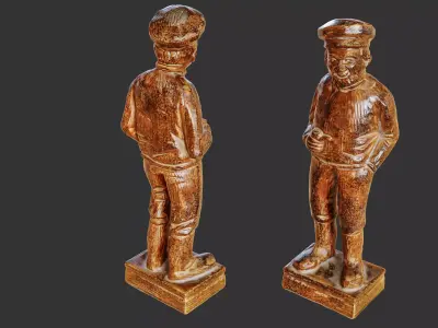 Old Sailor Statuette 3D model