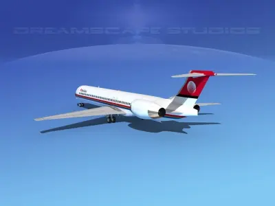 McDonnell Douglas MD83 Meridiana 3D model