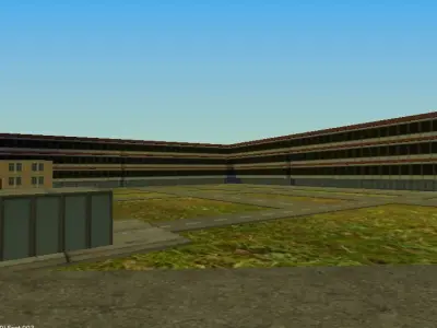 Airport Model Free low-poly 3D model