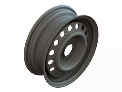 Trailer Wheel 13 inch  165R13 4 Stud x 100mm PCD 3D model