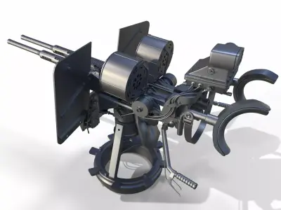 Oerlikon Cannon 3D model