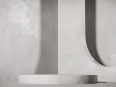 Concrete Minimalism Product Display Podium Low-poly 3D model