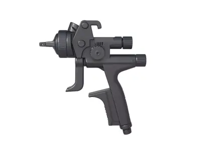 Pneumatic Tar -  Sandblaster Gravity Feed Blaster - Paint spray  3D print model