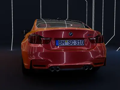 CAR Model M4 2014 3D model
