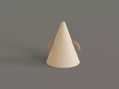 Funny Dog Birthday Hat  Low-poly 3D model