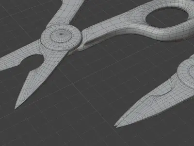 Scissors Electrician - Tijeras Electricista Low-poly 3D model