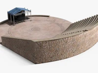  Amphitheater Stage Setup 