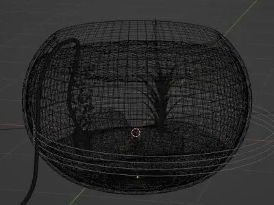 Fish Bowl Free low-poly 3D model