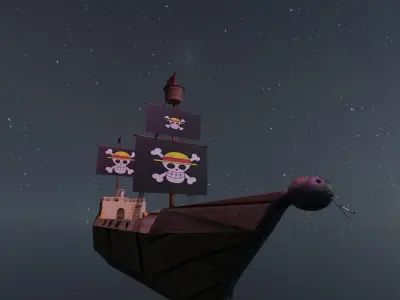 Pirate Ship Free 3D model
