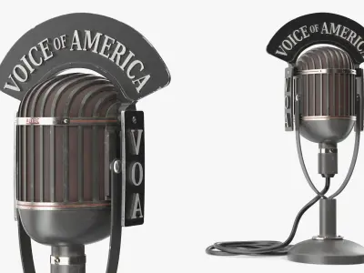 Voice of America Vintage Studio Microphone 
