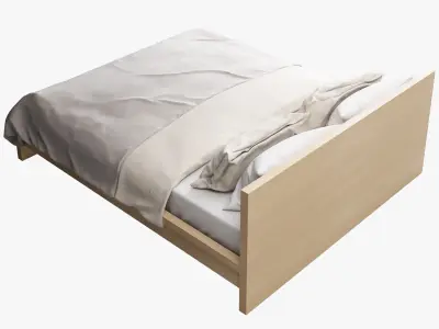 IKEA MALM bed 3D model