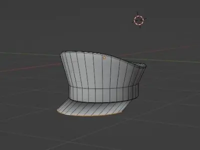 NZI officer hat 3d Low-poly 3D model
