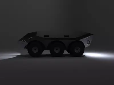Futuristic APC Military Transport 3D model
