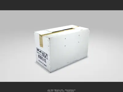 Box 07 Low-poly 3D model