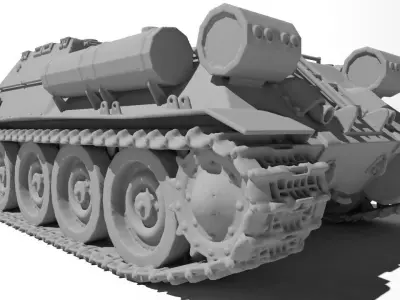 Tank Su122 for 3D print 3D print model