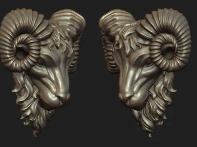 Ram Pendant 2 3D print model