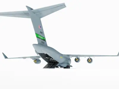 C-17 Globemaster with Interior 3D model