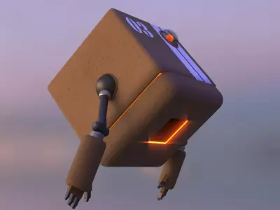 minirobot 03 Low-poly 3D model