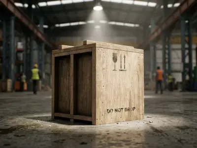 Small wooden box Low-poly 3D model