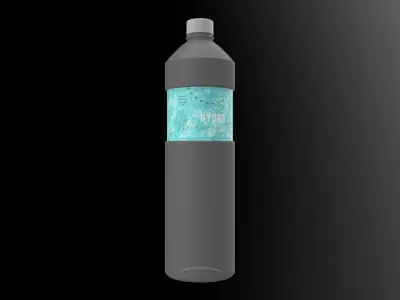 Water Bottle M3 Low-poly 3D model