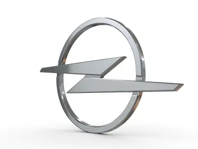 opel new logo 3D model