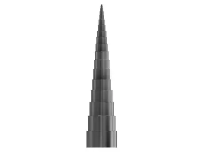 Standard splines DIN6885 3D model
