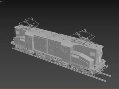 3D model of an electric locomotive 3D model