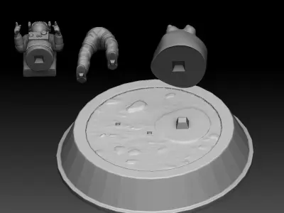 Cal and Splurt - 3D Print concept - Space Team Free 3D print model