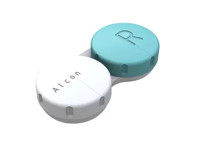 Simple lens case by Alcon 3D model