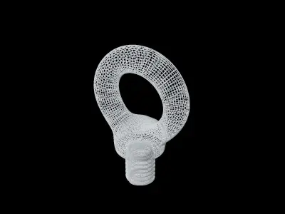 eyebolt swivel head screw 3D model