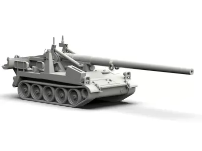  Artillery M107 self-propelled gun US 3D print model