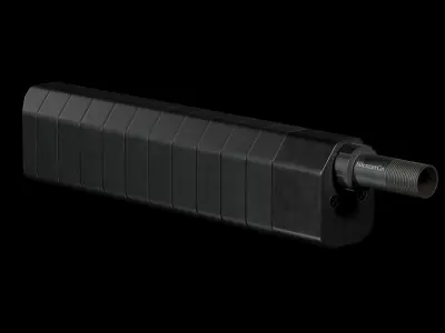 SILENCERCO SALVO 12GA SHOTGUN SUPPRESSOR Low-poly 3D model