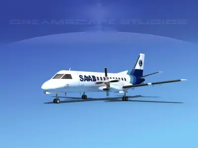 SAAB SF340 SAAB 3D model
