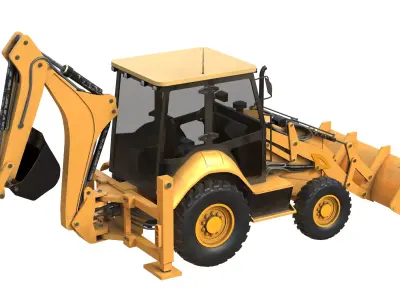 Backhoe Loaders 426f2 Low-poly 3D model