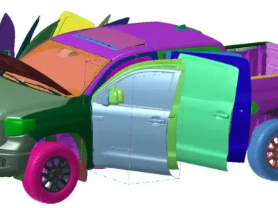Toyota Tundra 4X4 Limited Crewmax 2021 Vehicle 3d scan model 3D model