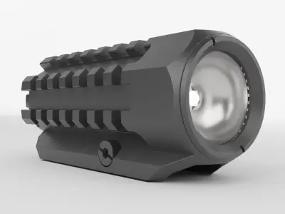 Tacrical Flashlight 3D model
