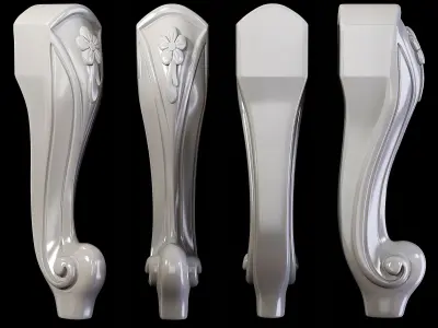 Classic leg 022 3D model