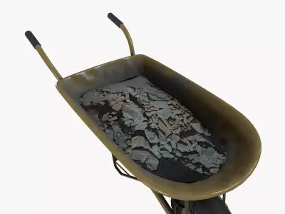 Wheel Barrow 3D model buy