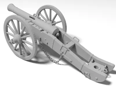 war cannon for 3D print 3D print model
