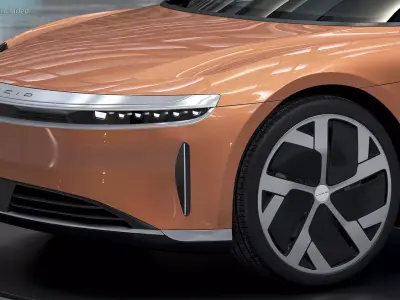 Lucid Air 2021 Electric Luxury Sedan 3D model