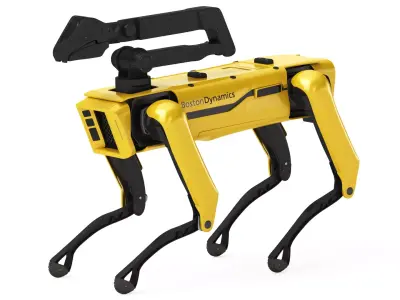 Robot Dog Boston Dynamics Spot Mini With Handle 3D model