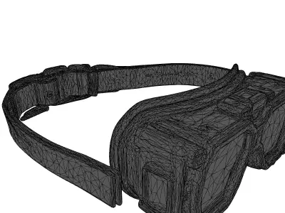Futuristic Red Lens Goggles 3D model