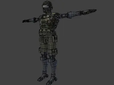 Future soldier 3D model