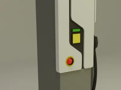 Charging Station Low-poly 3D model purchase
