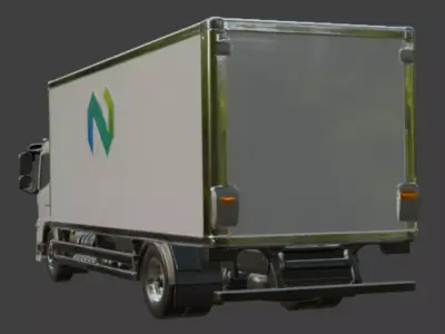 Cargo Truck 3D Model 3D model purchase