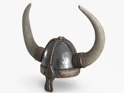 Viking Helmet Low-poly 3D model