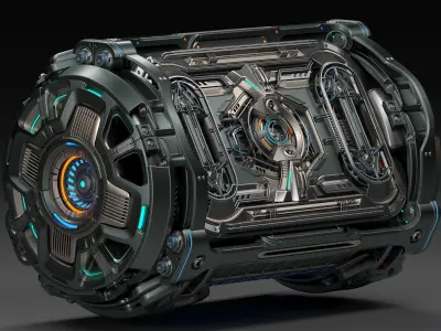 Sci-Fi Element Kitbash 4 of 6 3D model