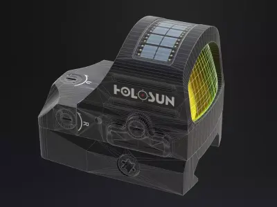 Holosun Holosun HS507C-X2 red dot sight Low-poly 3D model